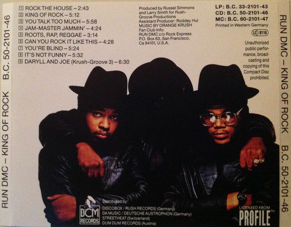 Run DMC - King of Rock - 7742